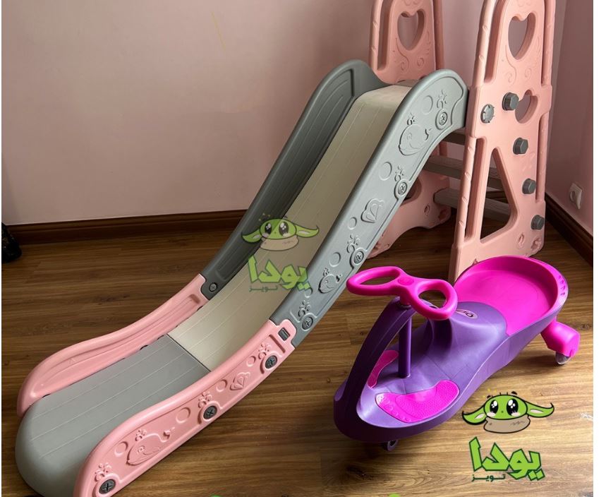 سرسره کودک مدل هپی رنگ بنفش